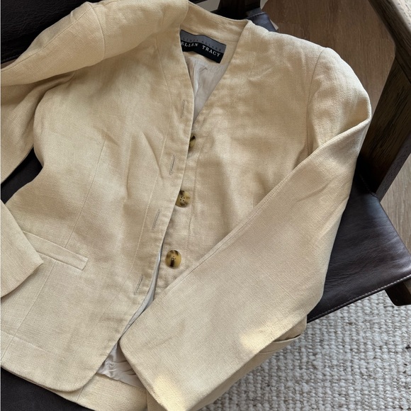 Vintage 100% Linen Blazer – Linda Allard for Ellen Tracy - Picture 3 of 5